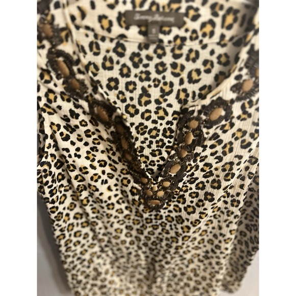 Tommy Bahama Animal Print Shirt Sleeveless Women Size Small - Picture 3 of 6